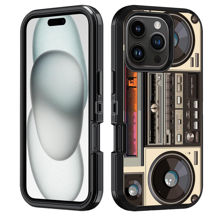 FVAENDHIO for iPhone 16 Pro Case, Heavy Duty 3 in 1 Hybrid [Military Grade] Shockproof Drop Full-Body Protective Cover for iPhone 16 Pro (6.3 inch, 2