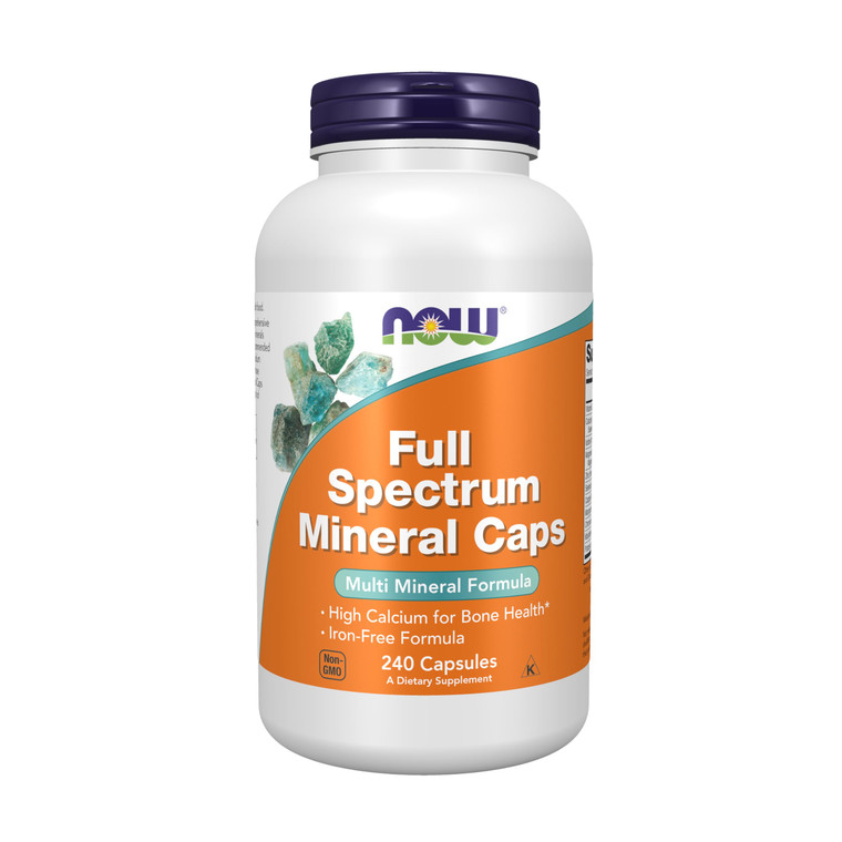 NOW Supplements, Full Spectrum Mineral Caps, Multi Mineral Formula, 240 Veg Capsules