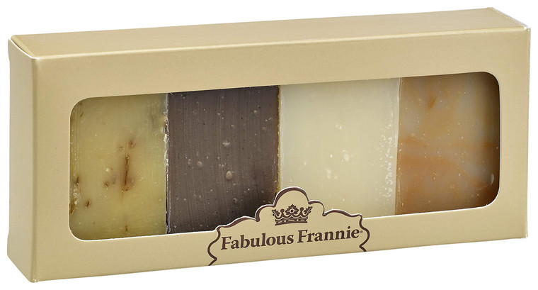 Fabulous Frannie Aromatherapy All Natural Herbal Family Favorites Protect, Sleep, Orange Vanilla and Lemongrass Soap Sampler Set with Pure Essential
