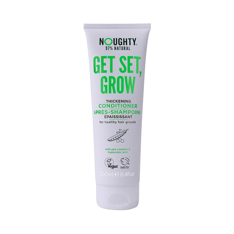Noughty 97% Natural Get Set Grow Hair Thickening Conditioner, Green Robusta Coffee Beans and Piroctone Olamine to Optimise Scalp Health, Stimulate Ro