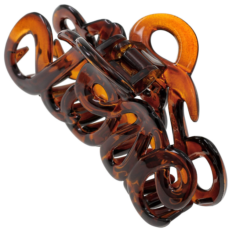 Camila Paris CP1380 French Hair Clip for Women, 3.25 inch Girls Hair Claw Clips Jaw Tortoise Cellulose, Fashion Durable and Styling Hair Accessories