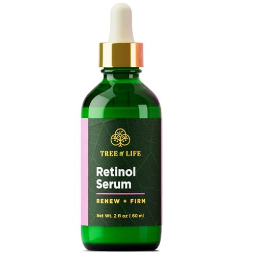Tree of Life Beauty Retinol Serum, Skin Smoothing Face Oil for Dark and Age Spots and Fine Lines, Facial Serums for Dry and Sensitive Skin Care with