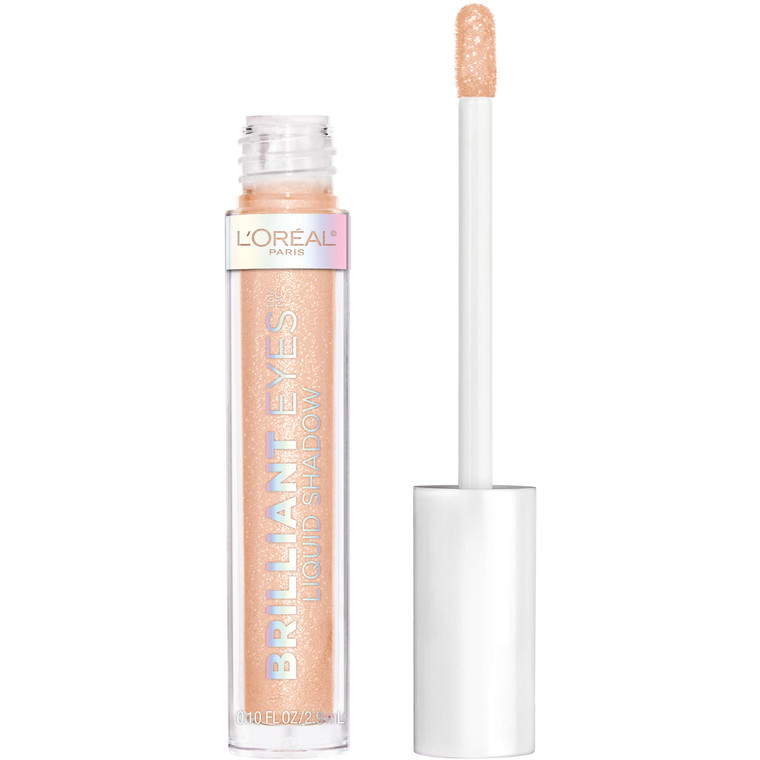 L'Oreal Paris Brilliant Eyes Shimmer Liquid Eye Shadow, Longwearing Lasting Shimmer, Crease Resistant, Flake-Proof, Precision Applicator, Quick Dry,
