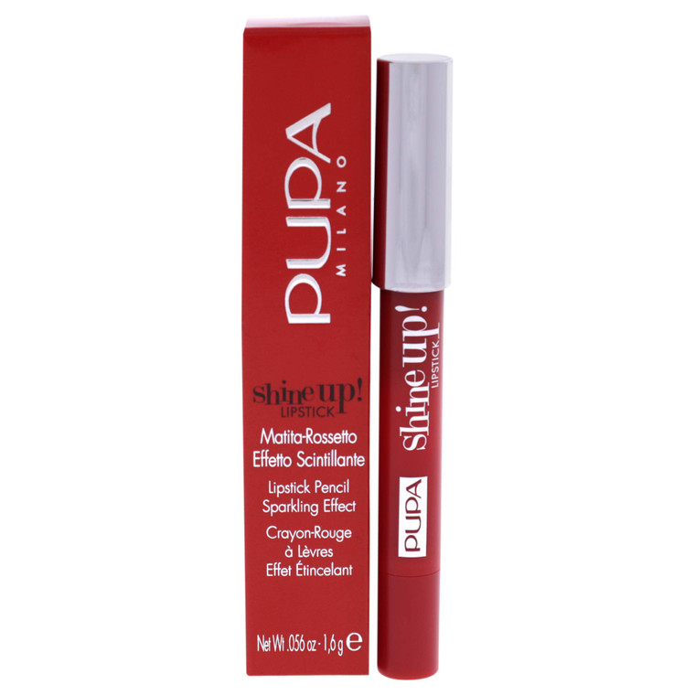 Pupa Milano Shine Up! Lipstick - Shimmering Effect Lipstick-Pencil - Subtle And Sensory Texture - Adheres Perfectly, Precisely and Flawlessly - 004 W