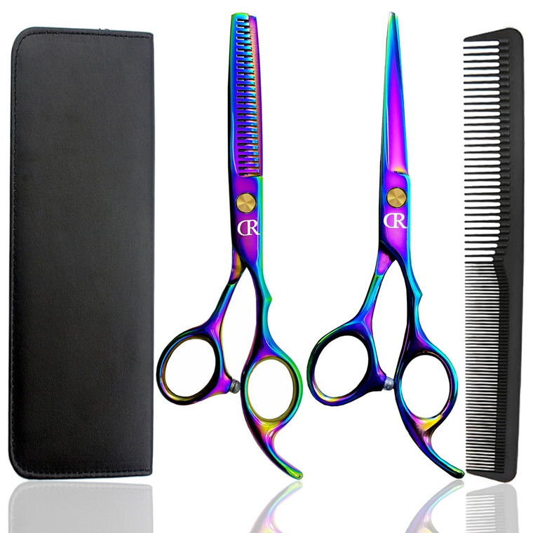 Professional Hair Cutting Shears Set,6 Inch Barber Hair Cutting Scissors Kit,Hairdressing Thinning Shears for Hair Cutting,Sharp Blades Haircut Sciss
