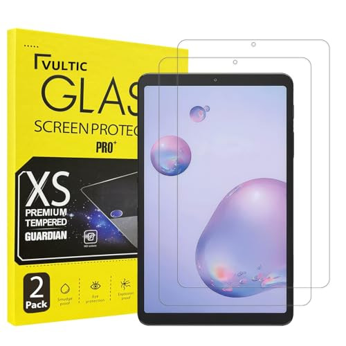 Vultic Screen Protector [2 Pack] for Samsung Galaxy Tab S6 Lite 10.4" 2020/2022/2024 [P620/P625/P613/P619/P615/P610], Tempered Glass Film Tablet Cove