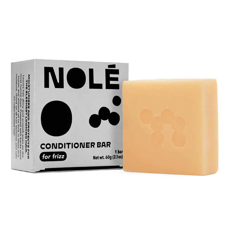 NOLE CARE Sustainable Conditioner Bar with Coconut & Batana Oil for Frizz (2.12 Oz Bar) - Sustainable, PH Balanced, Rice Protein Conditioner for Silk