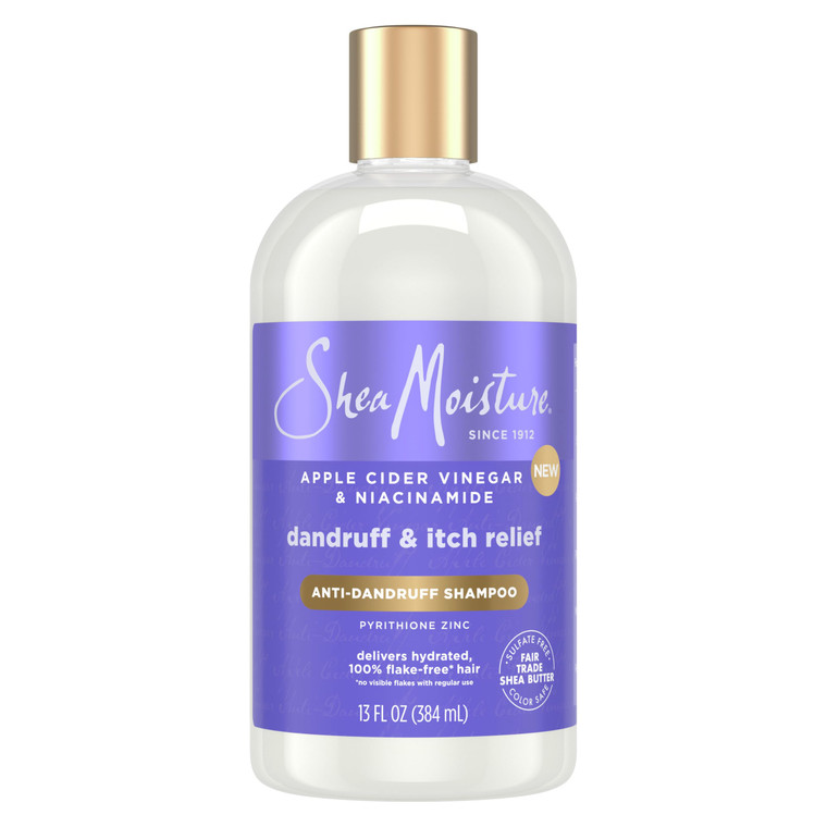 Shea Moisture Anti-Dandruff Shampoo Apple Cider Vinegar & Salicylic Acid For Removing Buildup System For A Healthier Scalp 13 Oz