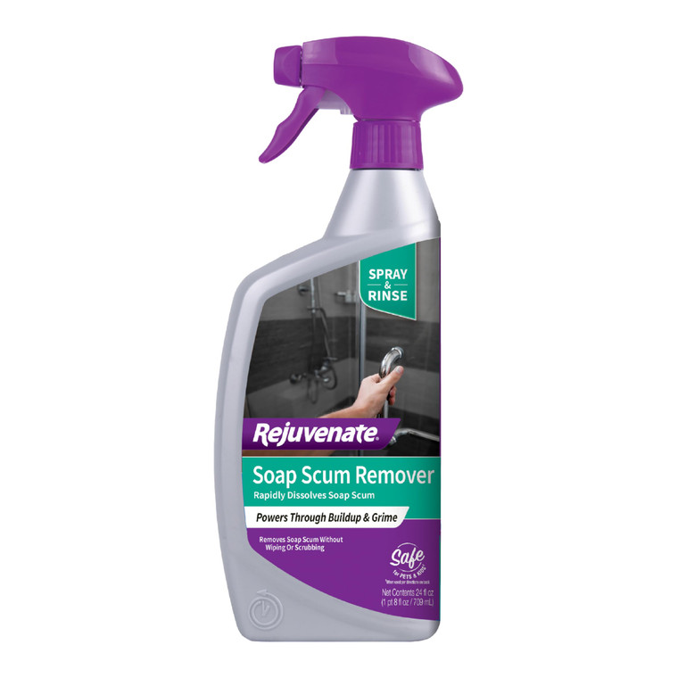 Rejuvenate Soap Scum Remover Easily Dissolves Soap Scum Without Scrubbing, 24 Ounces