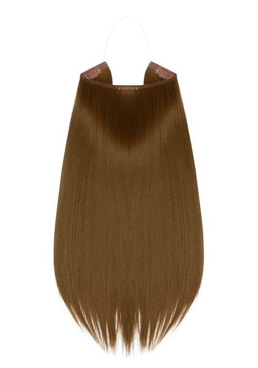 Tressecret 18-inch Flip-In Synthetic Fiber Extension, Golden Brown