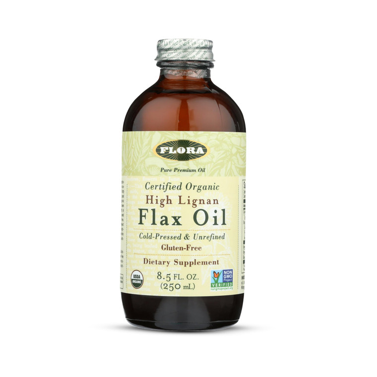 Flora - High Lignan Flax Oil - Provides Benefits of Essential Fatty Acids (EFAs) with Lignans - Contains Omega-3, 6 & 9 - Organic, Non-GMO & Gluten-F