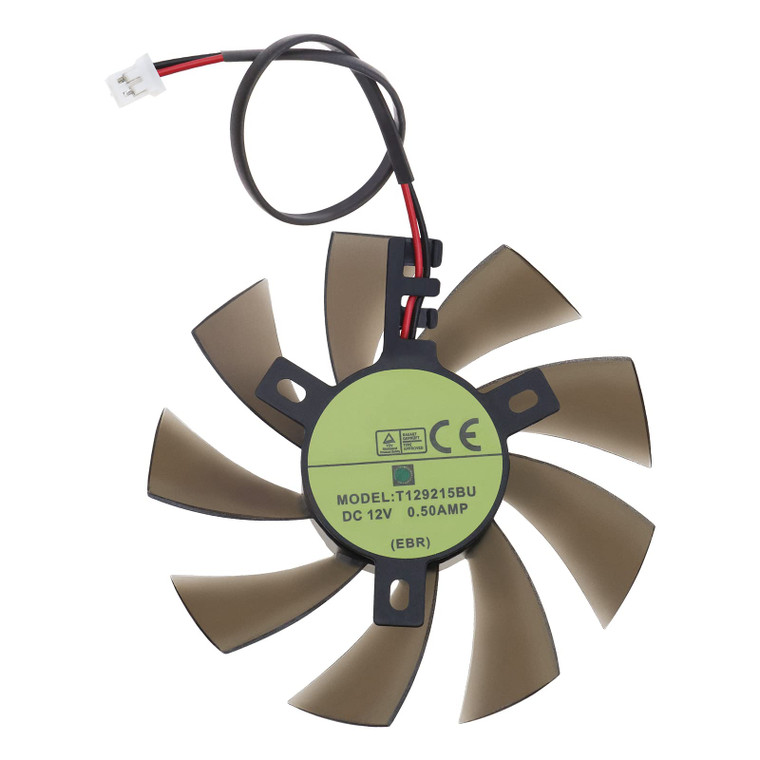 Create Idea 2-Pin Header Bearing Video Card Cooling Fan, 8.5cm x 42.5mm, Compatible with Zotac GTX 1050 1050ti Mini, Desktop, Metal & Plastic, 12V, 0