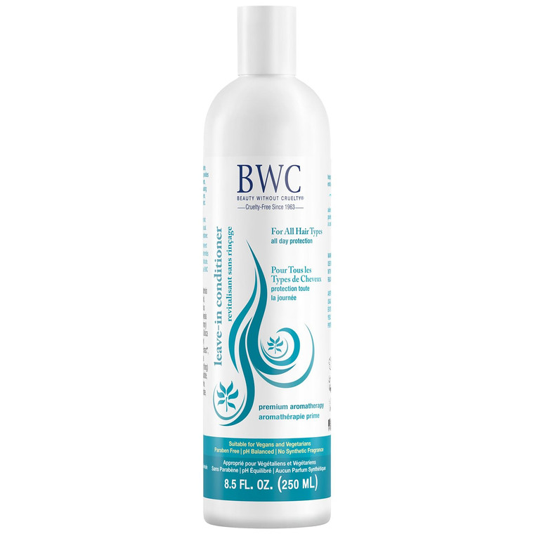 Beauty Without Cruelty Leave-In Conditioner  Split Ends Treatment, Heat Protection & Frizz Control, Vegan Friendly, Cruelty-Free & SLS-Free, 8.5 oz