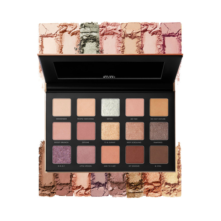 Milani Gilded Nude Hyper Pigmented Eyeshadow Palette - 15 Natural Looking Makeup Eyeshadow Colors For Your Everyday Look