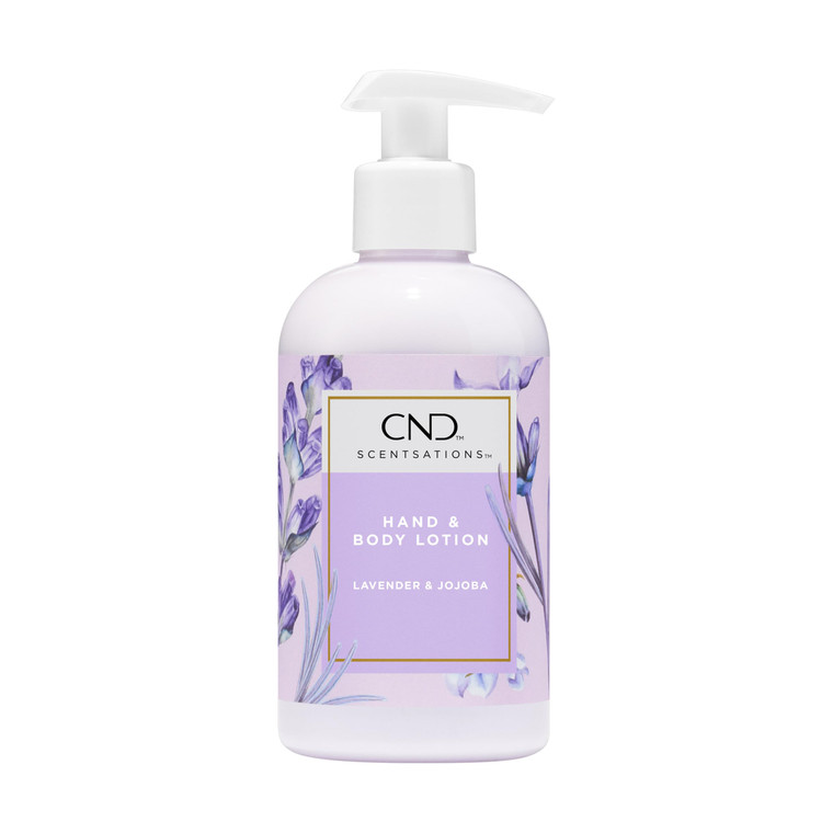CND Scentsations Hydrating Hand & Body Lotion, Lotion for Dry Skin, Moisturizing Formula for Healthier, Softer Skin, Nice Scented, Lavender & Jojoba,