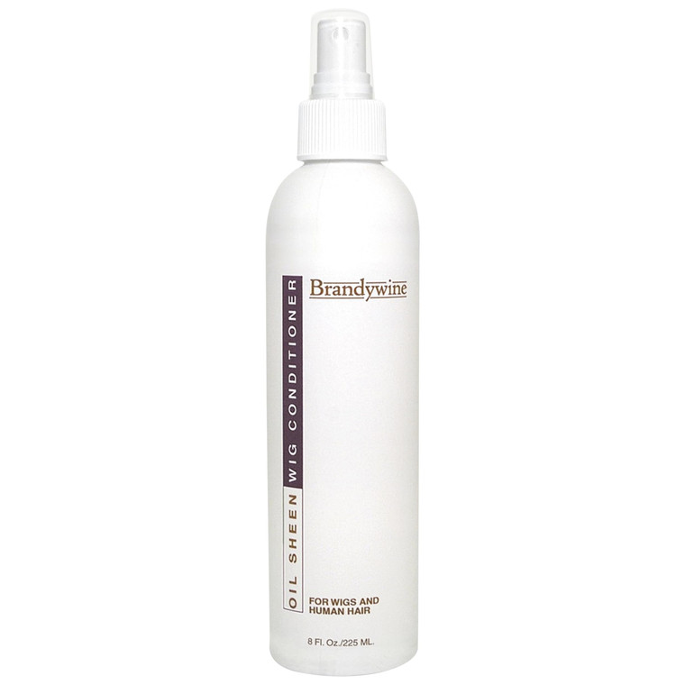 Brandywine Wig Conditioner, Oil Sheen Non Greasy Hair Spray for Hairpieces, Synthetic & Natural Hair Wigs - 8 Fl Oz