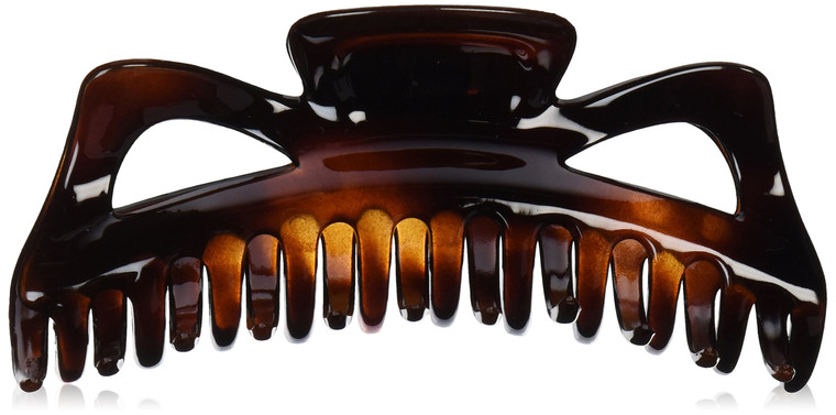 Caravan Jumbo Hair Claw in Tortoise Shell Color of Celluloid Acetate