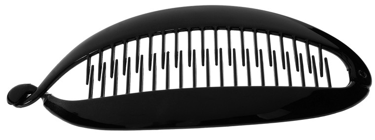 France Luxe Large Banana Clip - Black