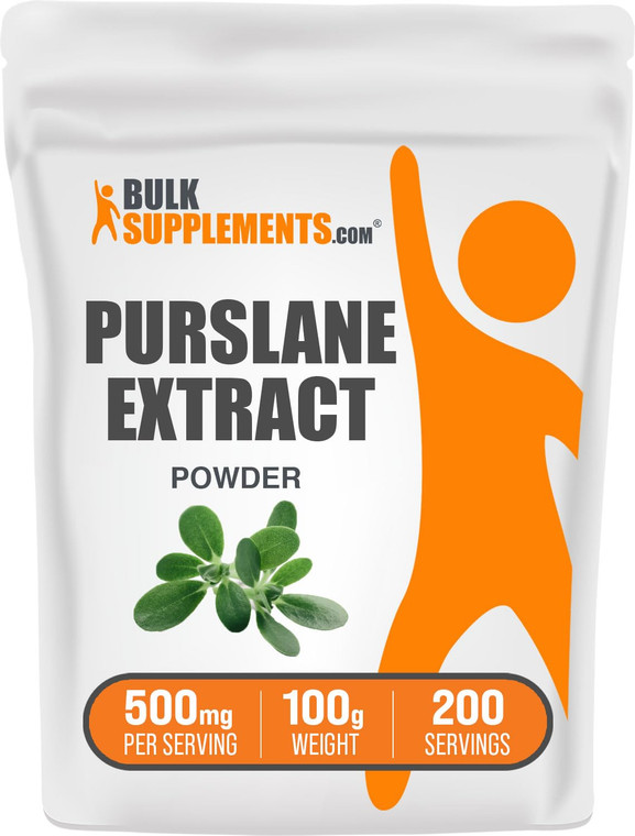 BulkSupplements.com Purslane Extract Powder - Portulaca Oleracea Extract, Purslane Supplements - from Purslane Herb, Gluten Free, 500mg per Serving,