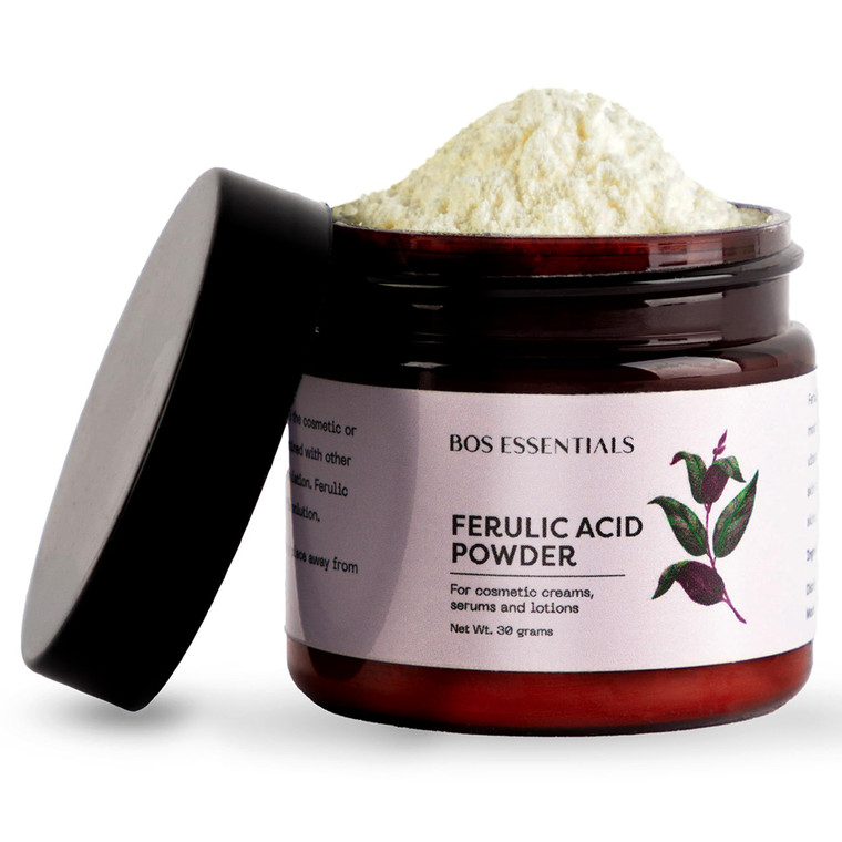 Pure Ferulic Acid Powder | Stabilizes Vitamin C | for use in DIY Creams and serums