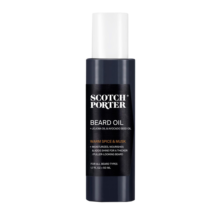 Scotch Porter Smoothing Beard Oil  Nourishing Oil Seals in Moisture & Smooths Flyaways for a Frizz-Free, Fuller/Healthier-Looking Beard with All-Day