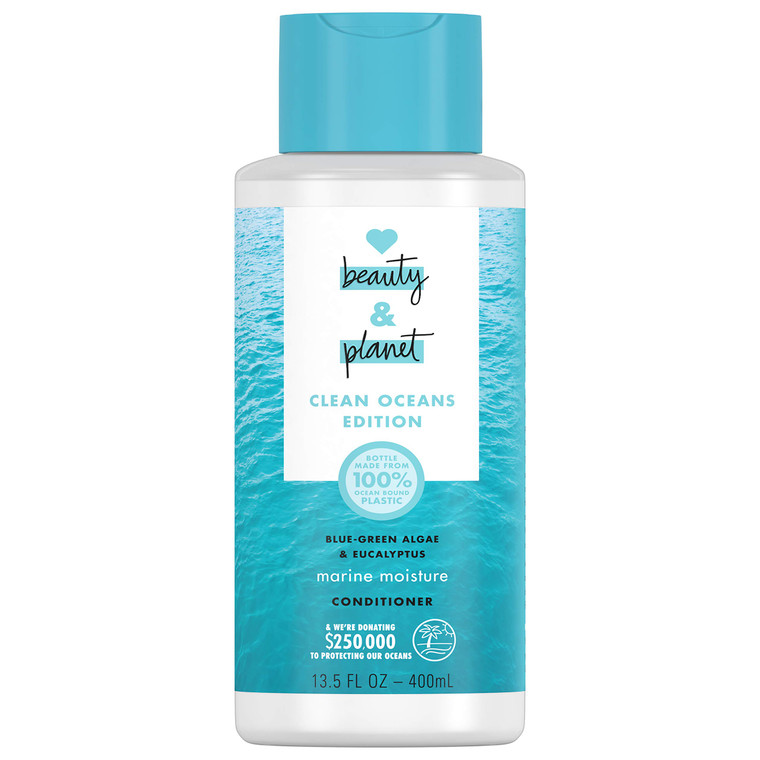 Love Beauty & Planet Marine Moisture Conditioner Clean Oceans Edition Blue-Green Algae & Eucalyptus Hydrating 13.5 oz