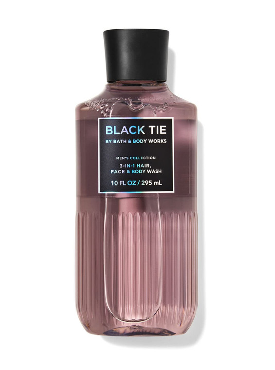 Black Tie Men's Collection 3-IN-1 Hair, Face, Body Wash 10 fl oz / 295 mL