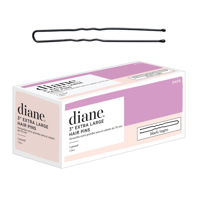 Diane Hair Pins, 3" Black, 1 lb. (Approximately 400 Pins)