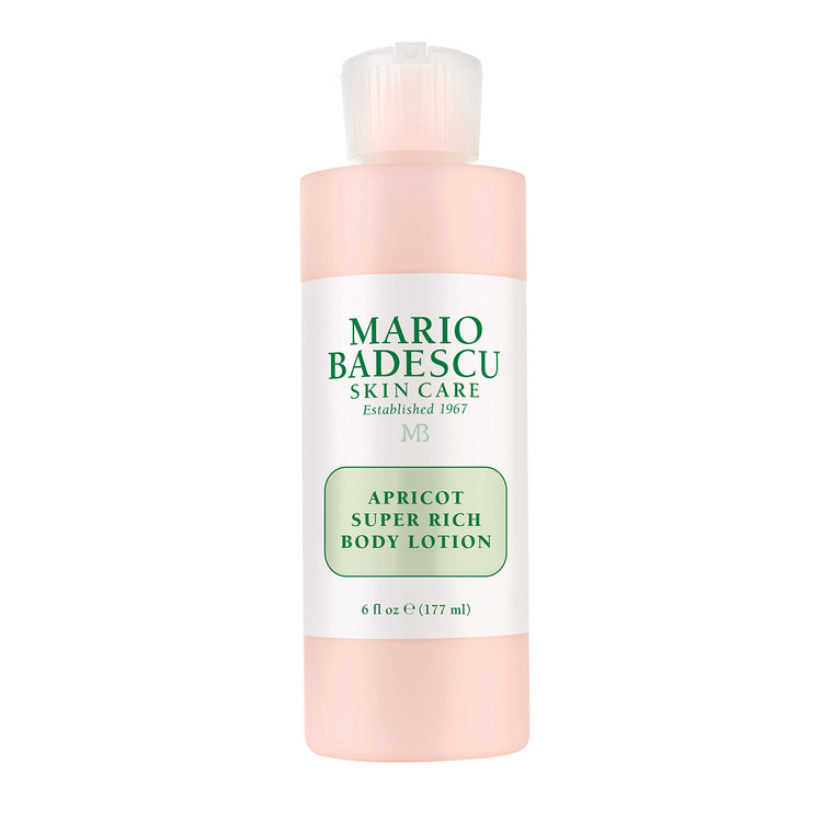 Mario Badescu Apricot Super Rich Body Lotion Enriched with Vitamins A and E - Delicately Scented Lotion with Nourishing, Skin-Softening Formula - Ide