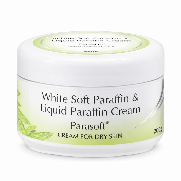 Parasoft Moisturizing Cream with White Soft Paraffin & Liquid Paraffin (200 g / 7.05 oz) Nourishing Daily Hydration Cream for Dry Skin