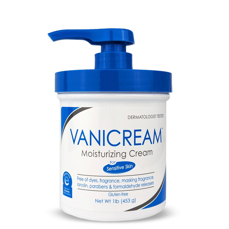 Vanicream Moisturizing Skin Cream with Pump Dispenser - 16 fl oz (1 lb) - Moisturizer Formulated Without Common Irritants for Those with Sensitive Sk