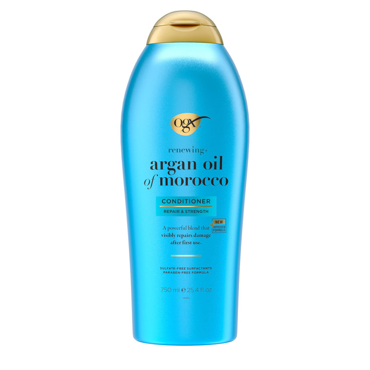OGX Renewing + Argan Oil of Morocco Conditioner, Repair Conditioner & Argan Oil Helps Strengthen & Repair Dry, Damaged Hair, Paraben-Free, Sulfate-Fr