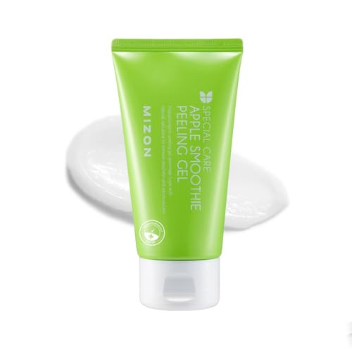 MIZON Apple Smoothie Peeling Gel for Smooth Glowing Skin, Deep Cleansing and Gentle Exfoliation with Natural Elasticity (120ml, 4.1 fl oz)