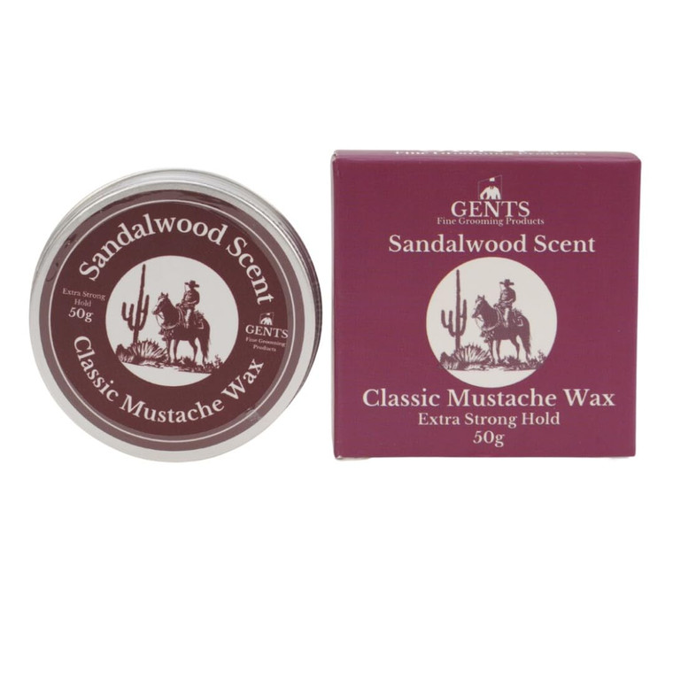 G.B.S Gents Strong Hold Sandalwood Mustache Wax, Easy Application, Restyleable, long lasting hold