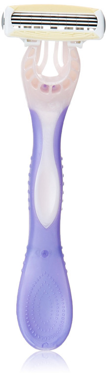 Schick Quattro Womens Disposable Razors for Sensitive Skin, 3 Count, Pack of 2