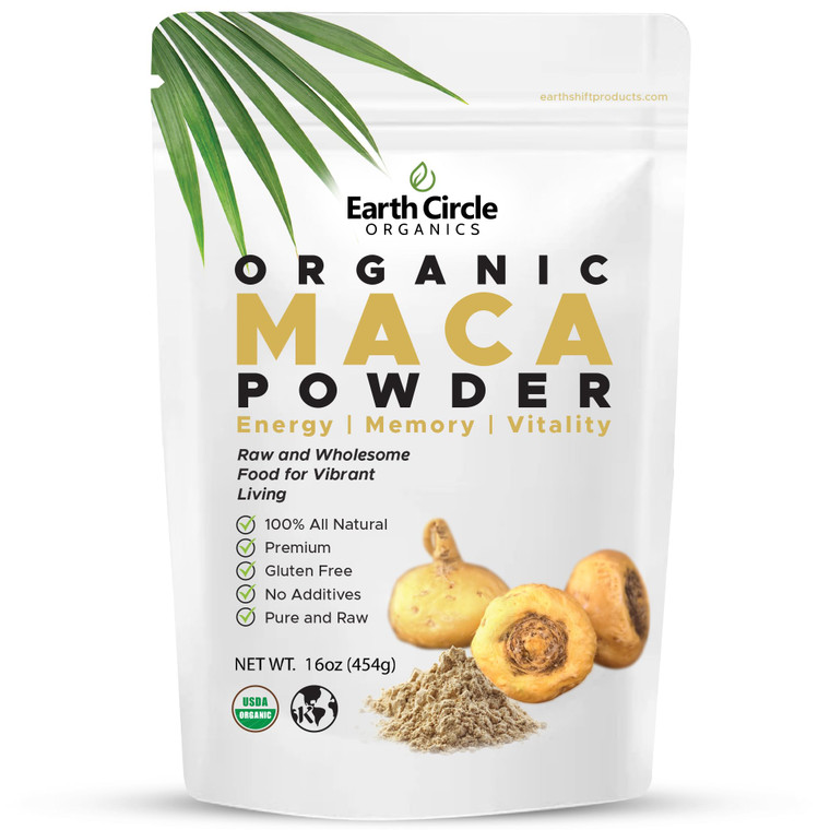 Yellow Maca Root Powder, Natural Superfood, Helps with Energy, Weight, and Women's Fertility - Vegan - 1 Pound (Pack of 1)