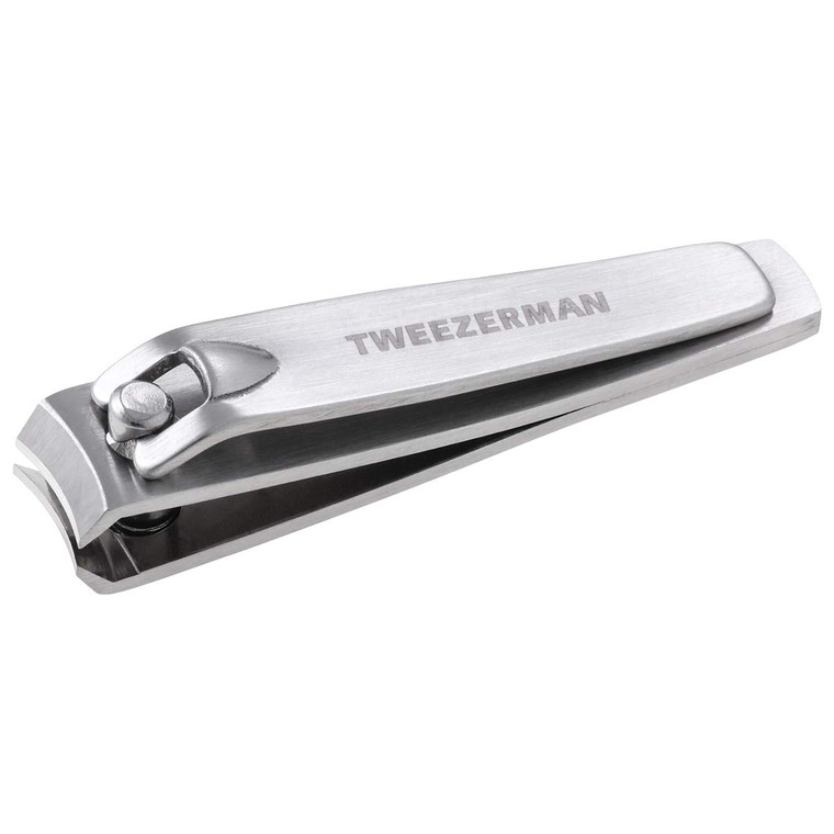 Tweezerman 8887 Stainless Steel Finger Nail Clipper, Curved Blade Edge