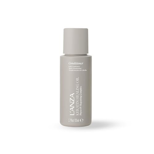 L'ANZA Keratin Healing Oil Conditioner for Dry Damaged Hair, Moisturizing, Detangles, Reduces Breakage, Adds Shine, Anti-Frizz, Color Safe Anti-Humid