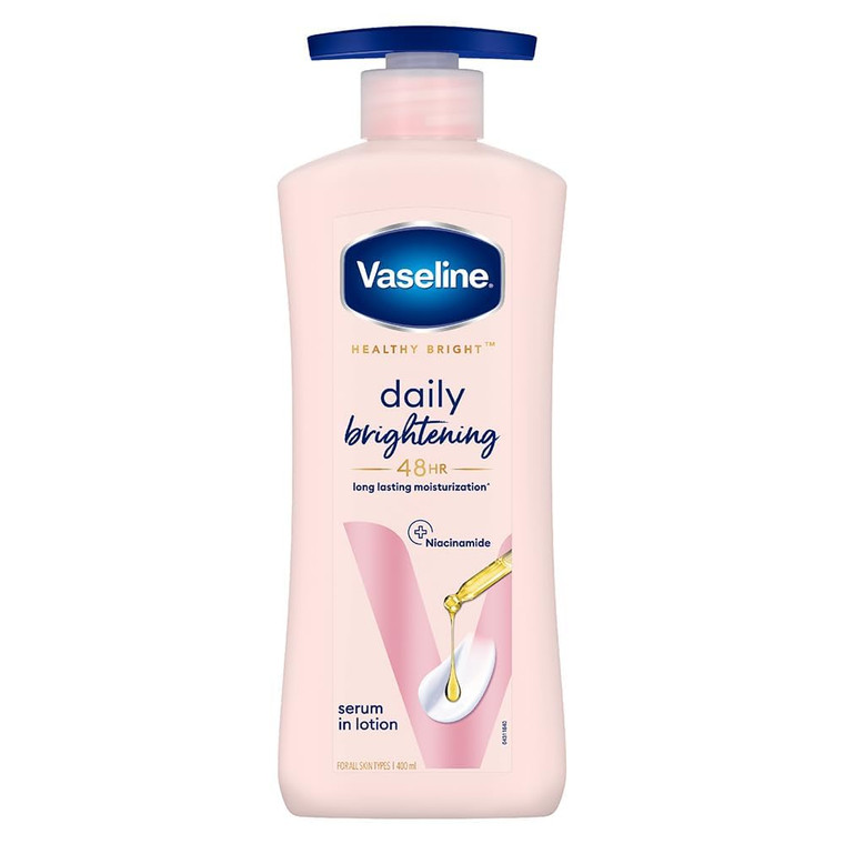 Vaseline Healthy Daily Body Lotion with Vitamin B3, Lightweight Daily Use Moisturizing Lotion  400 ml (13.52 fl oz)