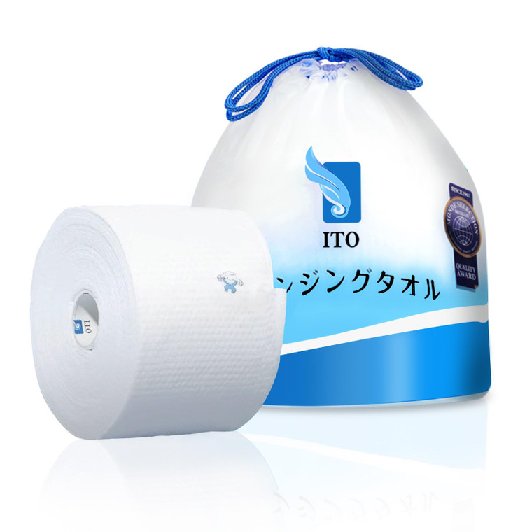 ITO Disposable Face Towel, Ultra-Soft 1-Second Quick-Dry Face Towels, Gentle for Sensitive Dry Oily Skin, Facial Towels for Daily Cleansing Makeup Re