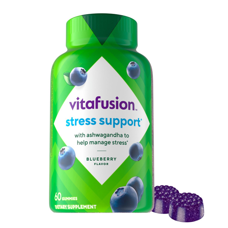 Vitafusion Ashwagandha Gummies Clinically Shown Adaptogen Sensoril Ashwagandha 125mg Per Serving  Help Manage Stress  Chewable Gummy Vitamins/ Alt