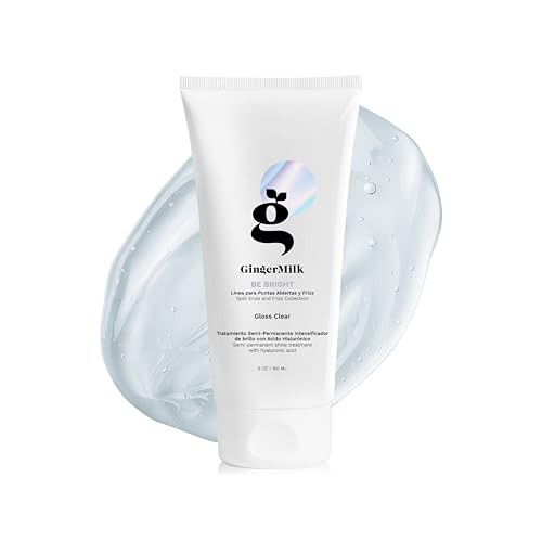 Ginger Milk Hair Gloss Clear Shine and Color-Enhancing Treatment with Hyaluronic Acid, Semi-Permanent Color for Dull & Dry Hair Sulfate Free | BE BRI