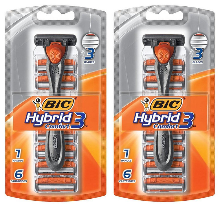 BIC Hybrid Advance for Men, Shaver System, 6 ea - 2pc