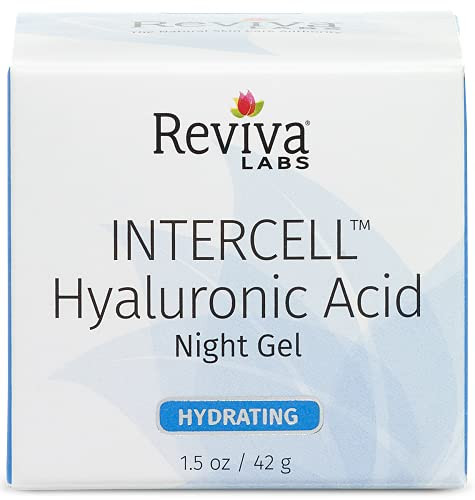 Reviva Labs Intercell Night Gel with Hyaluronic Acid, 1.25 Ounce