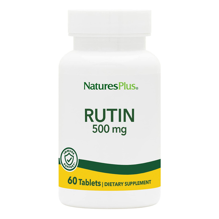 NaturesPlus Rutin 500 mg - 60 Vegetarian Tablets - Bioflavonoid Supplement - Supports Immune Health with Antioxidants - Gluten Free - 60 Servings