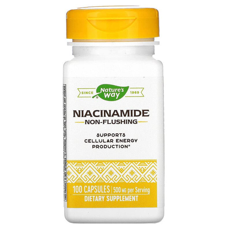 Nature's Way, Niacinamide, 500 mg, 100 Capsules