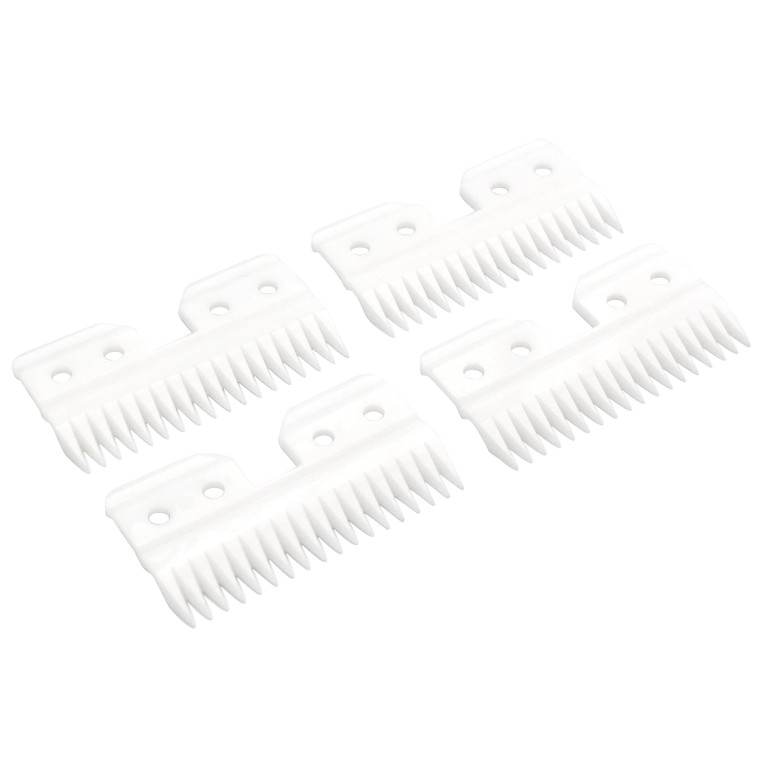 Professional 18 Teeth Replacement Cutter Blade for Fast Feed, Ceramic Moving Blade for Pets/Human, Fits Andis AG/A5 Hair Clippers (4 Packs)