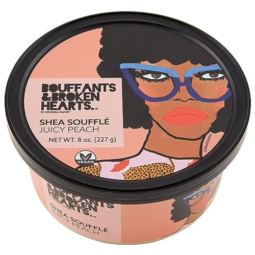 Ashanti Naturals Scented Whipped Shea Butter for Skin | Moisturizing African Raw Shea Butter, Almond Oil and Coconut (Juicy Peach Souffle, 8oz)