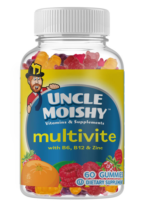 AEE SIXNE Uncle Moishy Kosher Childrens Multi-Vitamin Mineral Jellies with Choline 60 Jellies