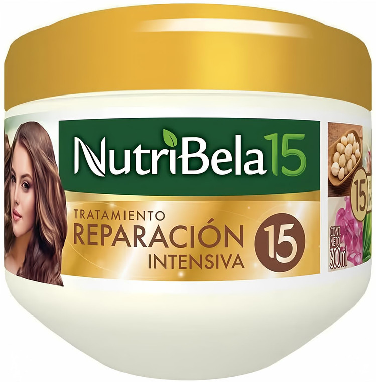 Tratamiento Reparacion Intensiva Nutribela15 Reconocidos Ingredientes | Intensive Repair Treatment 15 Ingredients 10.1oz-300ml